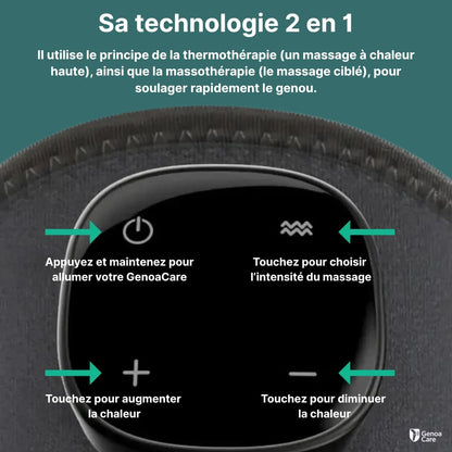 GenoaCare 2-en-1 : Soulage l'inconfort du genoux