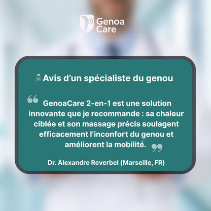 GenoaCare 2-en-1 : Soulage l'inconfort du genoux